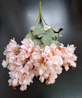 Flori artificiale de salcâm roz pal – 50 cm, tije sârmă, material textil